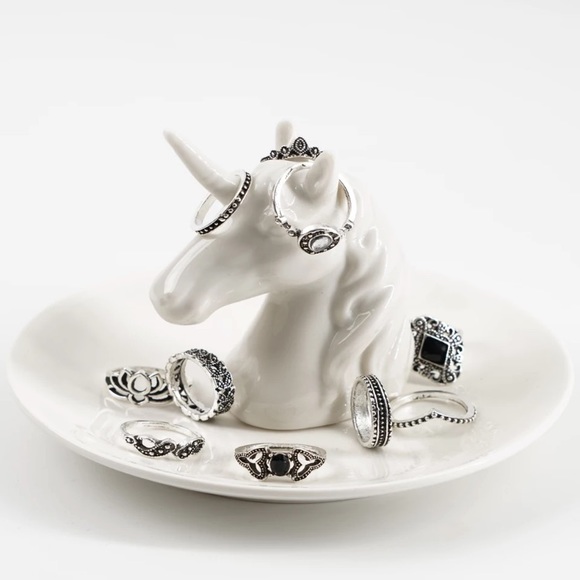 Black & silver ring set (15 rings) - Picture 10 of 11